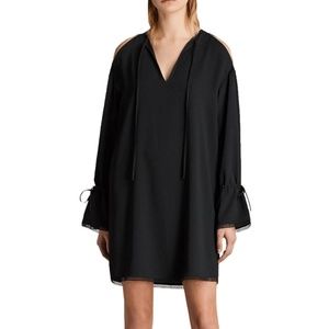 AllSaints Aster Black Dress Small